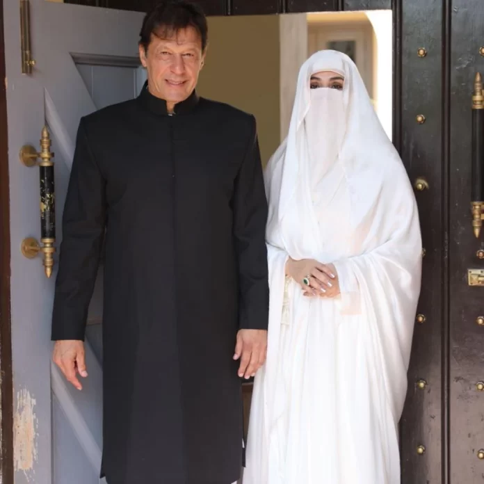 Pakistan Prime Minister Imran Khan and his wife, Bushra Bibi