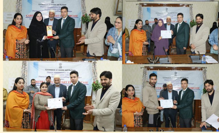 DC Srinagar inaugurates Career Launch and Startup Showcase Event at Banquet Hall