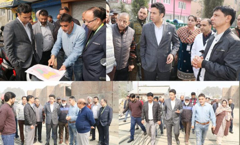 DC Srinagar inspects development works at JLNM, Gousia Hospitals