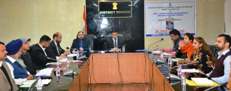 Poonch: District level Advisory Committee on PC & PNDT Act discusses enforcement measures