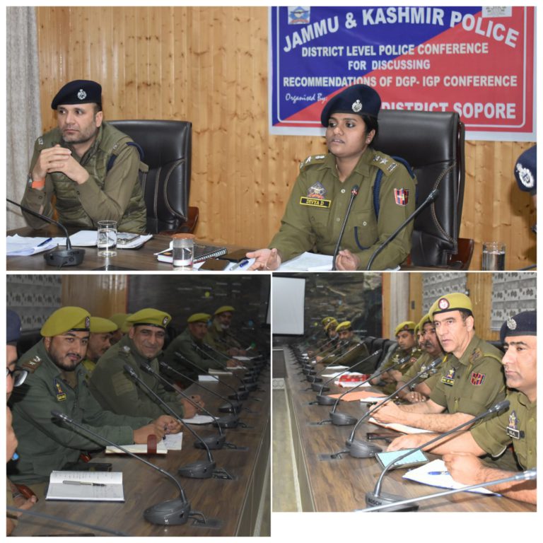 SP Sopore chairs District Level Police Conference