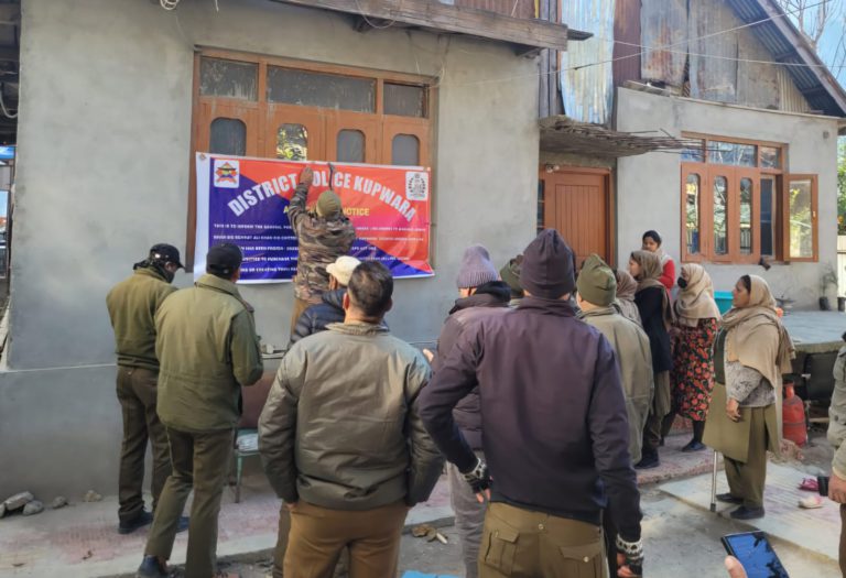 Kupwara Police Attached Properties of Drug Peddlers for the First Time in Border Area of Karnah