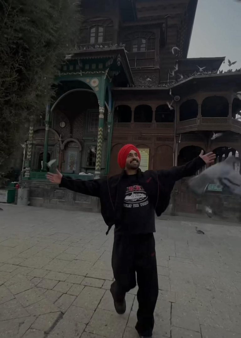 World-renowned singer and actor Diljit Dosanjh in Kashmir, calls it ‘Heaven on Earth