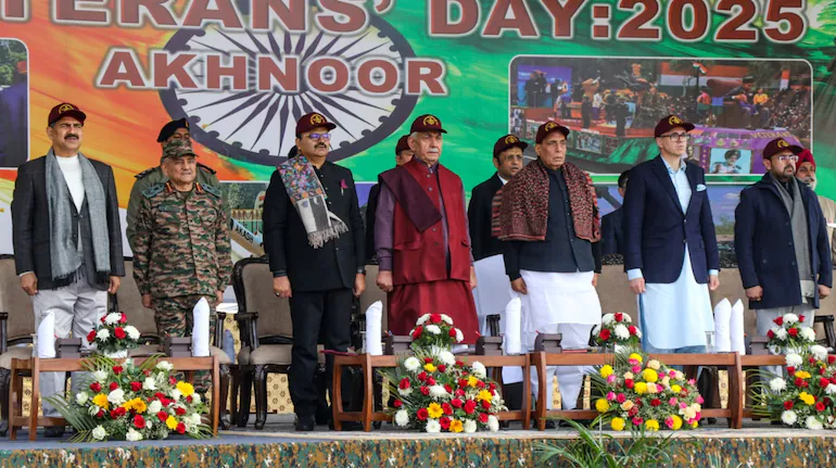 Rajnath Singh inaugurates heritage museum, hoists 108-foot tri-colour in Akhnoor