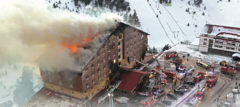 66 dead in hotel fire in Turkey ski resort