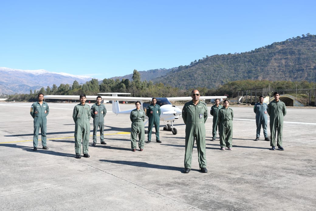 NCC DTE JAMMU KASHMIR & LADAKH INITIATES HISTORIC FIRST FLIGHT AT UDHAMPUR