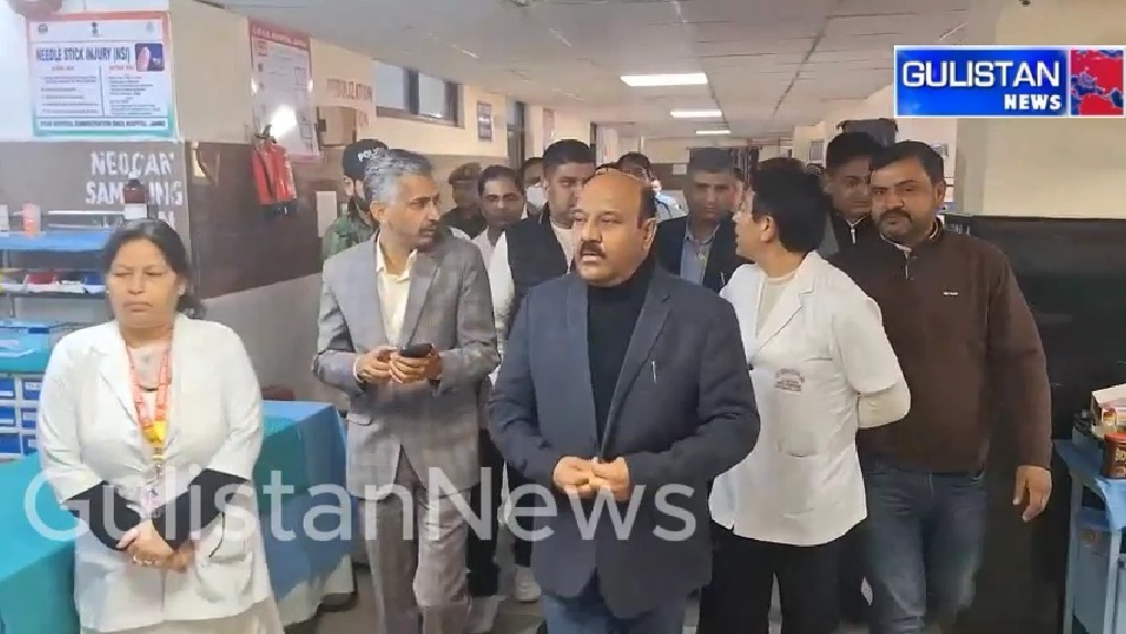 Dy CM Visits Shalamar hospital Says Government doing its best to ascertain the causes of Rajouri tragedy.