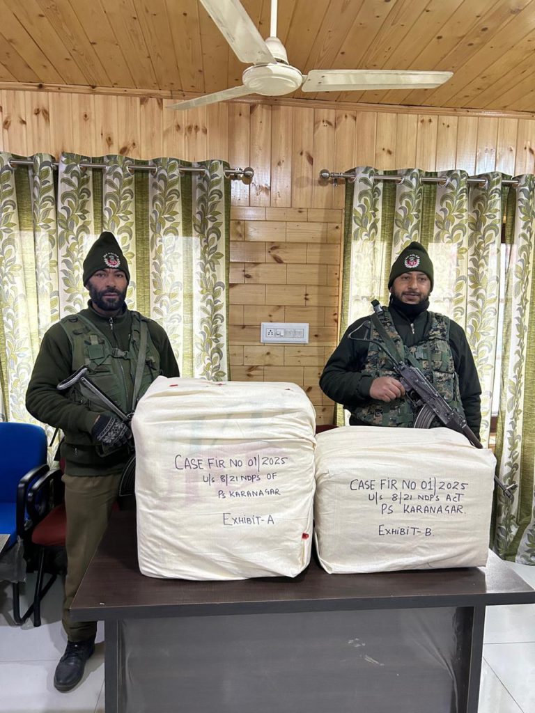 Srinagar Police Seize Illegal Drugs Transported via Courier Company