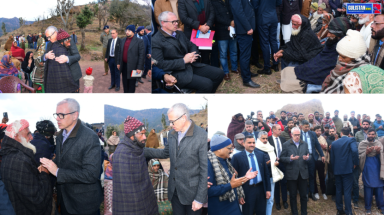 CM Omar Abdullah visits grieving Badhaal families - Gulistan News Tv