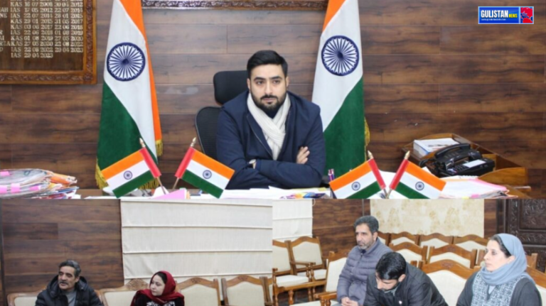 DC Budgam, Akshay Labroo, chaired a meeting today at the DC Office, here to review the progress and plans for heritage sites Gulistan News Tv