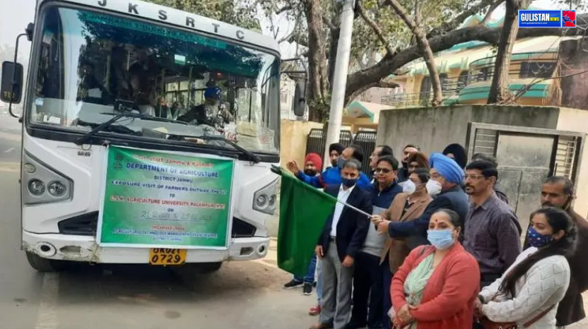 Director Agriculture Jammu flags off farmers Tour Gulistan News Tv