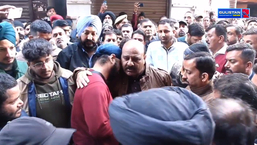 Deputy Chief Minister Surinder Choudhary today visited the fire incident victims at Sunderbani. Gulistan News Tv