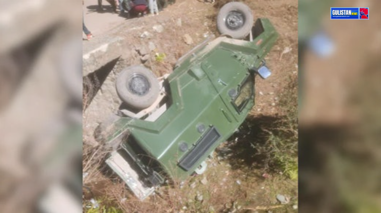 Four army soldiers injured in road mishap in Poonch - Gulistan News Tv