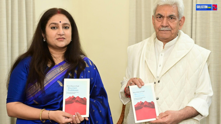 LG releases Manu Khajuria Singh’s book ‘Mountain Goddesses’ - Gulistan News