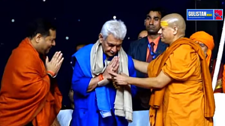 Lieutenant Governor Shri Manoj Sinha today addressed Shrimad Bhagwat Samagam at Mahakumbh, Prayagraj Gulistan News Tv