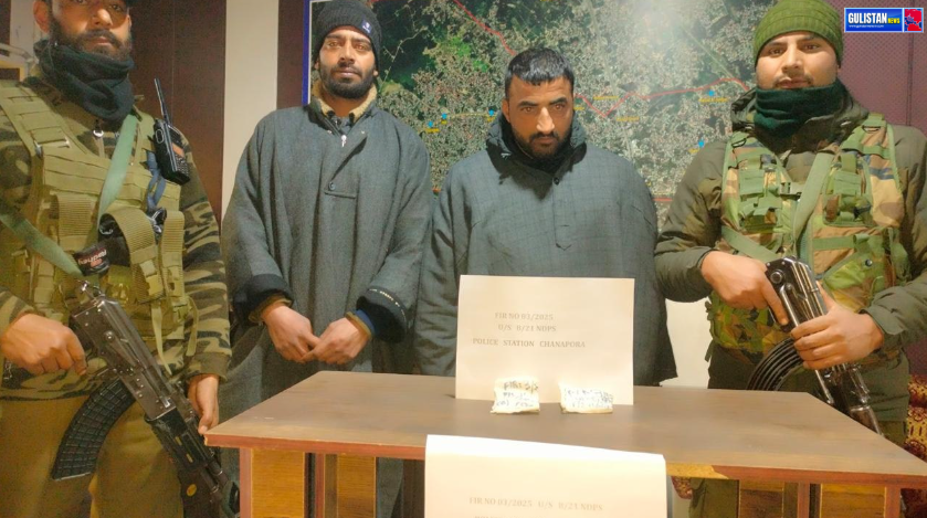 Police arrests 02 drug peddlers with contraband substances in Srinagar