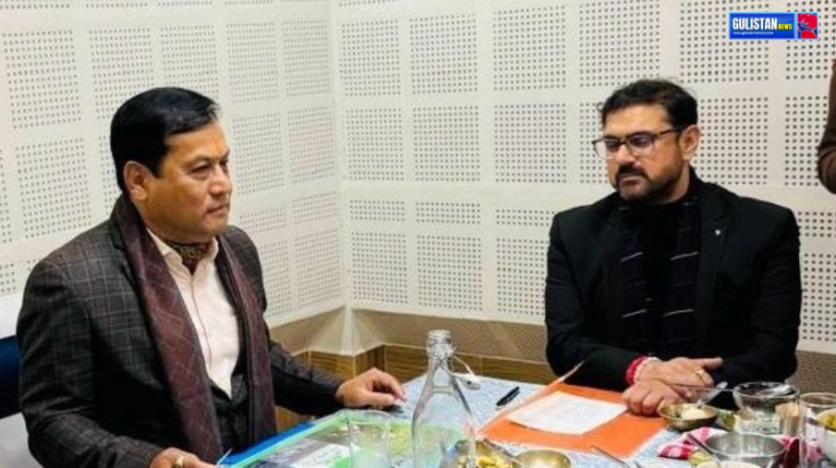 Satish Sharma meets Union Minister Sarbananda Sonowal