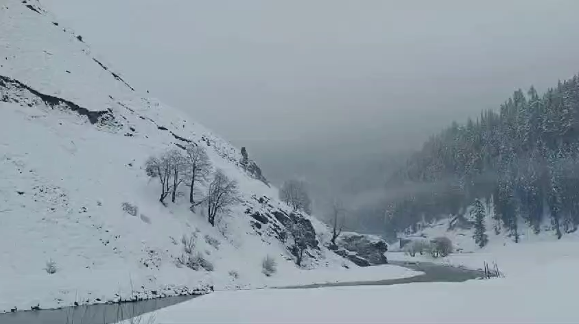 Fresh Snowfall Disrupts Normal Life in Snowbound Gurez Valley;