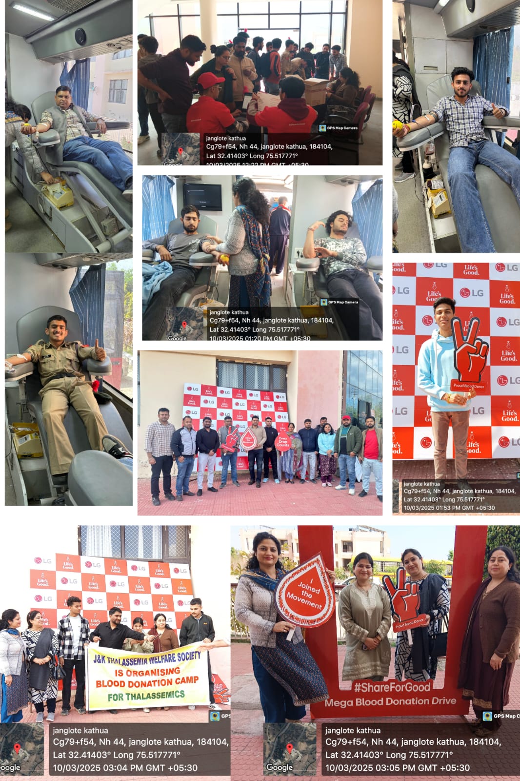 Blood Donation Camp held at Kathua Campus, University of Jammu - Gulistan News Tv